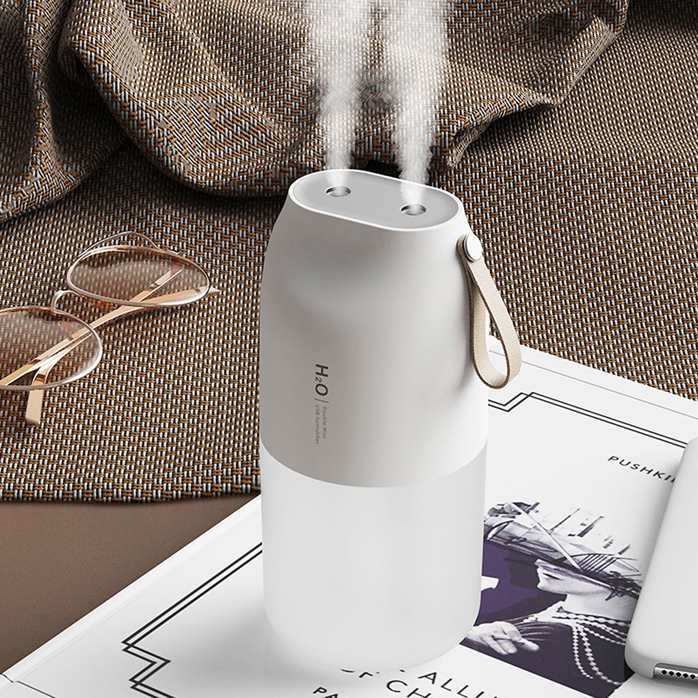 Air Humidifier 300ml 3W Humidifier Wireless Dual Spraying Jet USB Diffuser For Home Office