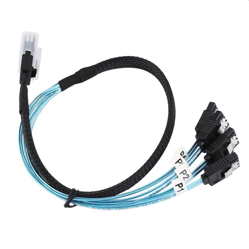 Breakout kabel harddisk splitter kabel sata 3.0 iii 6 gbps sas kabel til server sata 7 pin til sata 7 pin datakabel