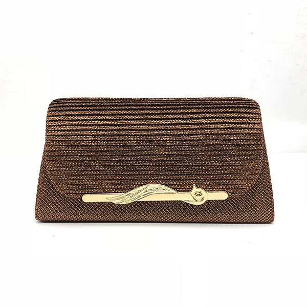 2022 Women Evening Bag Solid Colors Satin Women Evening Bag Clutch Party Bridal Wedding Bag Handbag for Lady Bolsa Mujer: Auburn