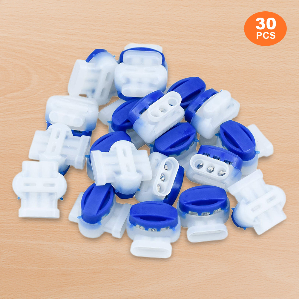 10–30 Stück Roboter-Rasenmäher-Kabelstecker, wasserdichter Gel-Stecker, 3-polige elektrische 314-Drahtverbinder für Gardena