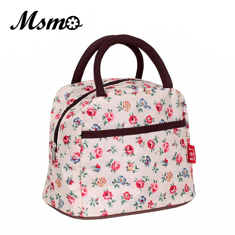 MSMO nueva gran variedad de bolsas de almuerzo bolsa de almuerzo para mujer bolso de Picnic impermeable bolsa de almuerzo para niños adultos 22 colores