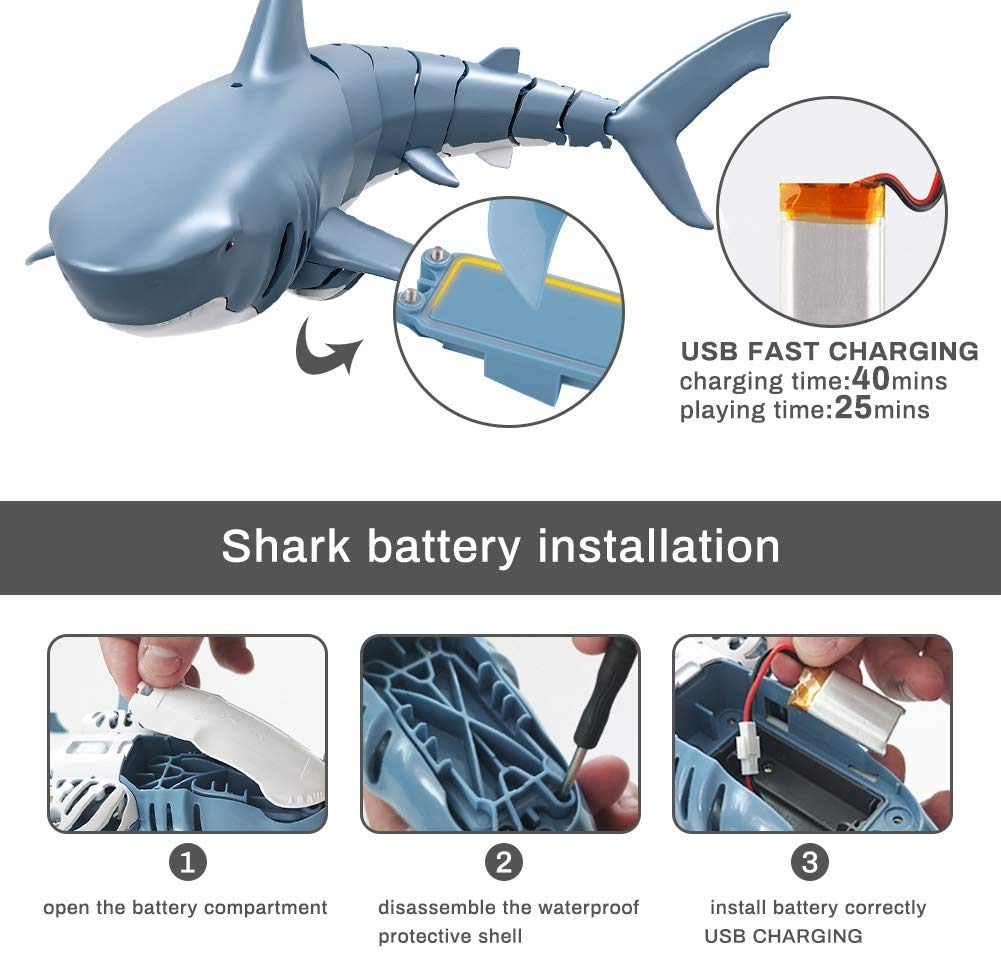 Mini Rc Water Speelgoed Gesimuleerde Shark Vis Spe... – Grandado