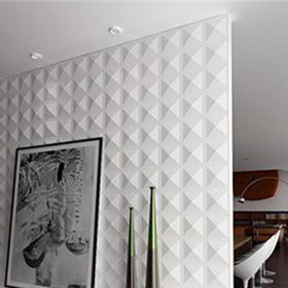 Practical Wall Decor Panel Waterproof Anti-scratch Easy to Cut PVC 3D Wall Panel Fire Retardant Stereo Decorative Panel for Home