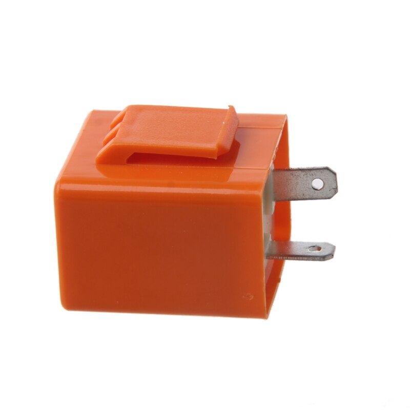 12V 2 Pin Motorcycle Blinker Adjustable LED Flasher Relay Turn Signal Indicator