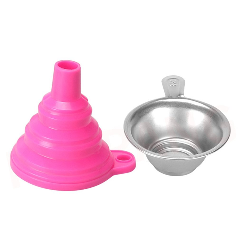 Embudo de filtro de curado de luz 3D, combinación de accesorios de impresora 3D, reciclaje de resina fotosensible, buen ayudante: Rosa