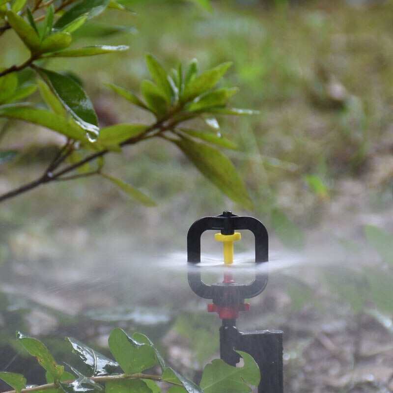 Vanning refraksjon forstøvningsdyse plast pigg hage forstøvning sprinkler munnstykke konisk vanning planter hage 6 stk