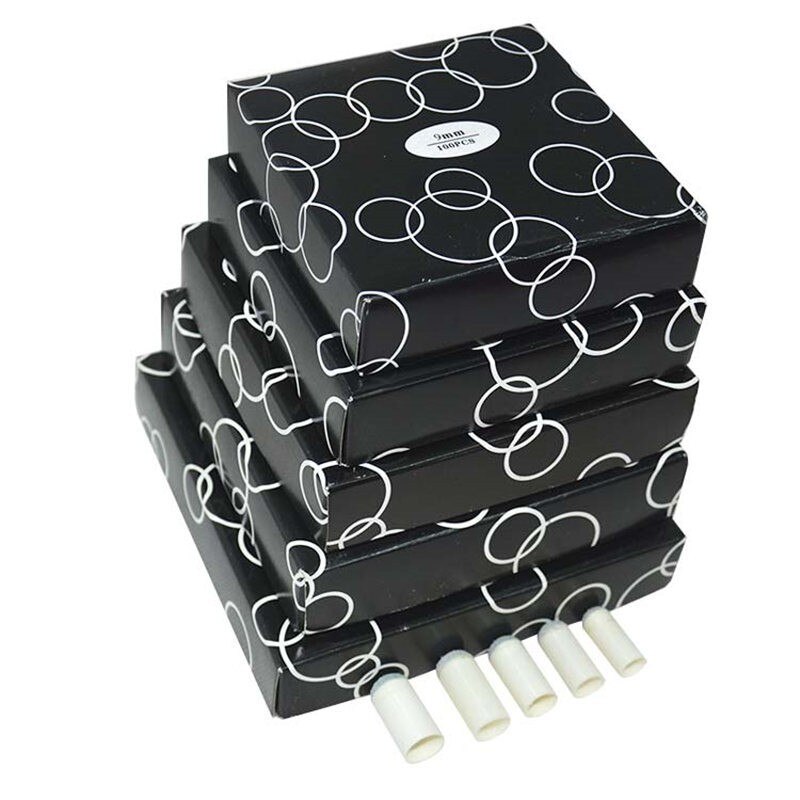 100 stk billardkø tilbehør 9/10/12/13mm push-on pool snooker billard flagermus tips kø pool tips slip-on stick grå farve