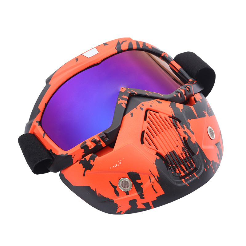 Fahrrad brille Maske Motocross Brille MTB ATV MX UV-Schutz wind dicht Anti-Fog-Schutz abnehmbar verstellbar Gafas Protectoras