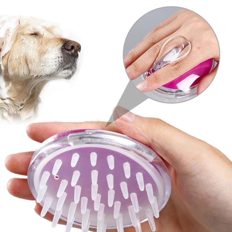 Cepillo de baño para mascotas, guantes de masaje suaves para perros y gatos, herramienta de aseo para el baño, cepillos de limpieza de silicona para cachorros y gatitos, accesorios para mascotas