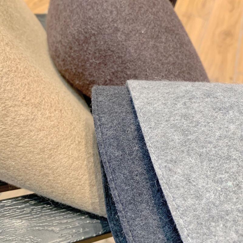 Jednolity kolor Slouchy ciepłe czapki damskie 100% wełna schludny rondo czapka zimowa czapka filcowa stożek kaptur modniarstwo Fascinators blok baza