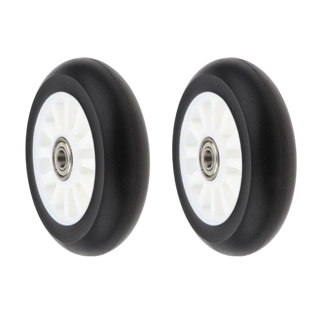 2 pces rodas de scooter do plutônio velocidade patins rodas do trole substituição 100mm esportes ao ar livre acessórios