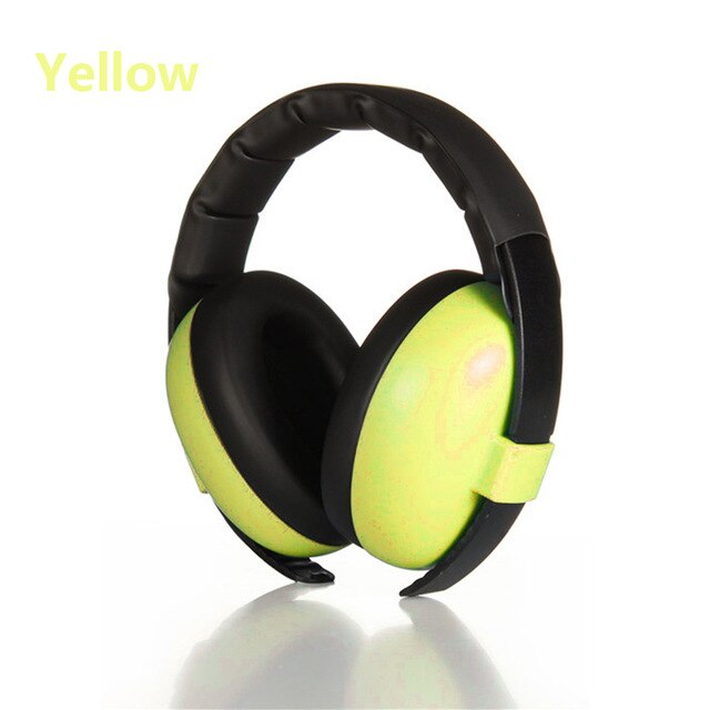 Baby Sleep Ear Defenders Kids Noise Proof Earmuffs Protection Anti-Noise Durable Headphones Hearing Protection For Newborn: Yellow