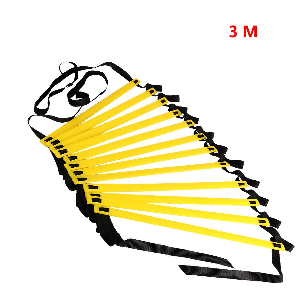 Speed Agility Training Ladder Adjustable Nylon Straps Stairs Outdoor Fitness Football Boxing Agile Pace Training Agile Staircase: 3 M