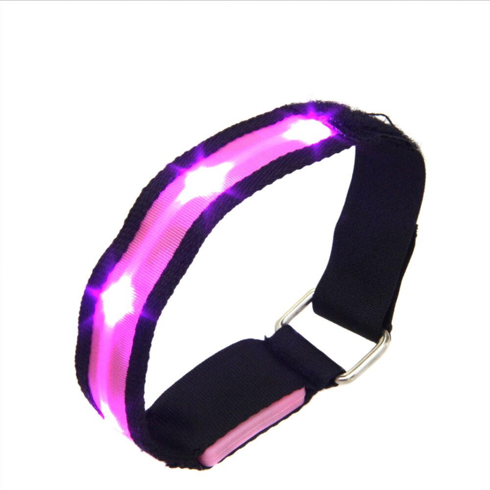 LED Armband Running Armband Flashing Safety Light Band for Running Cycling Jogging Night Walking S7JN: Pink