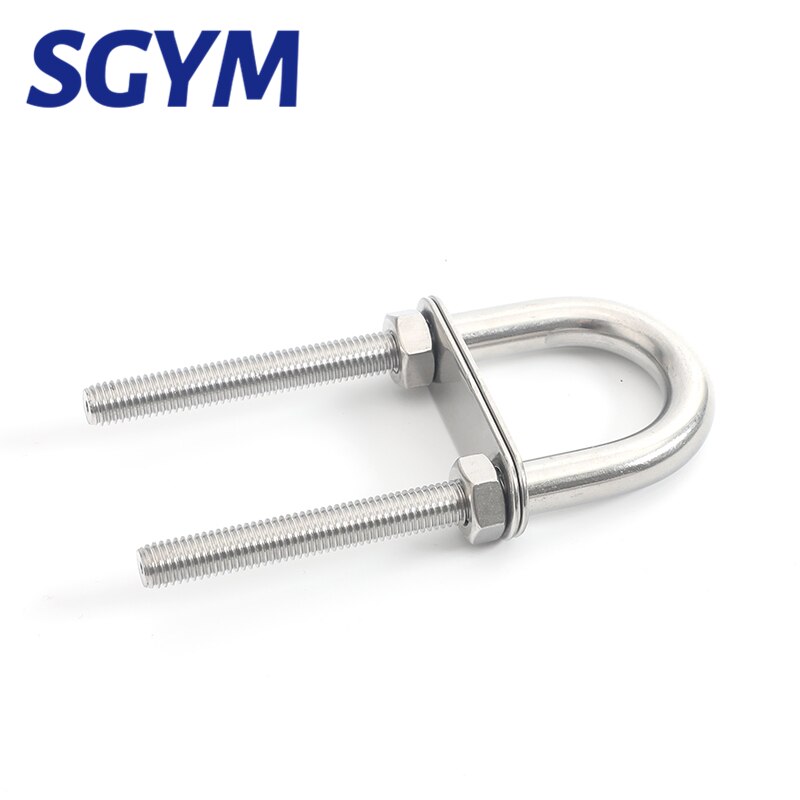 1Pcs M4 M5 M6 M8 M10 M12 Rvs 304 Marine Rigging Boog/Stern Eye U-Bolt voor Boot Hardware Boot Onderdelen Zilver