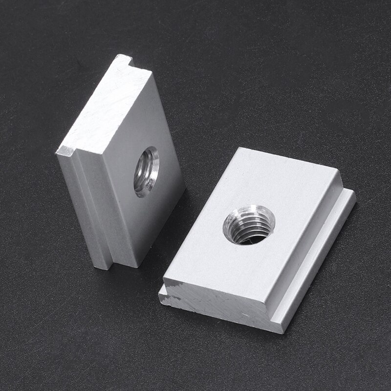 5 pièces M8 t-track curseur écrou coulissant en alliage d'aluminium T fente écrou pour outil de travail du bois gabarits vis fente fixation