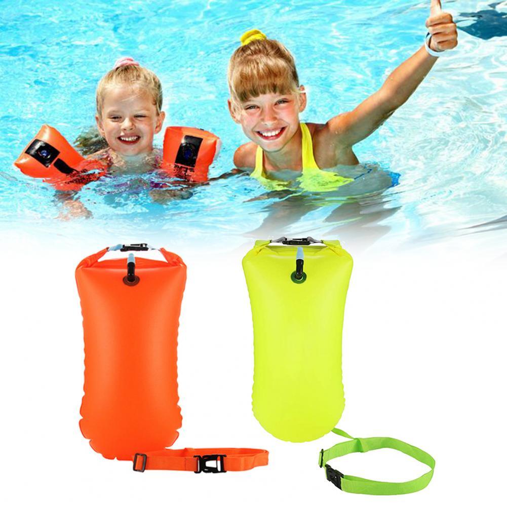 PVC Practical PVC Buoy Safety Air Dry Float Bag Inflatable Pouch Hard-wearing Rafting Bag Foldable for Outdoor