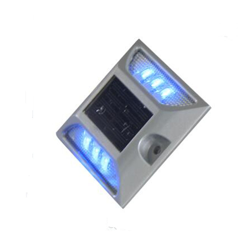 2pcs/pack IP68,Cast Aluminum Solar LED Pavement Marking with 6LED super bright Light for road way safety