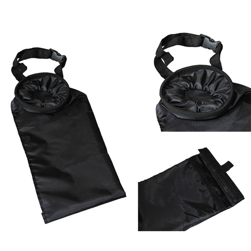 Automobile Trash Bin Multifunctional Litter Garbage Box Organizer Foldable Litter Case Adjustable Elastic Band Buckle R2LC