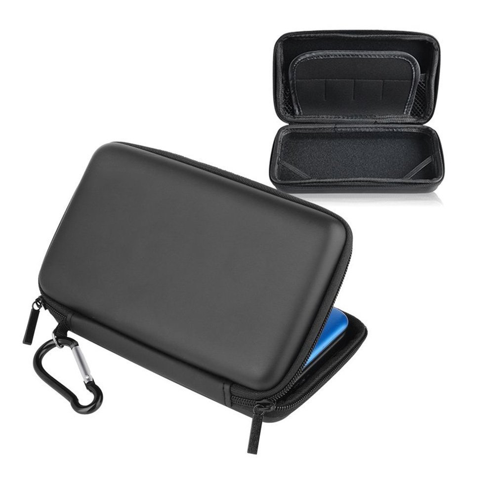 Cool Black EVA Skin Carry Hard Case Bag Pouch 18.5 x 11 x 4.5 cm For Nintend 3DS LL with Strap Gaming Accessaries