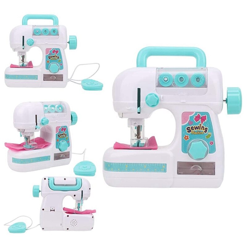 Simulation Electric Medium-Sized Sewing Machine Toy Learning Clothing Toy Girl