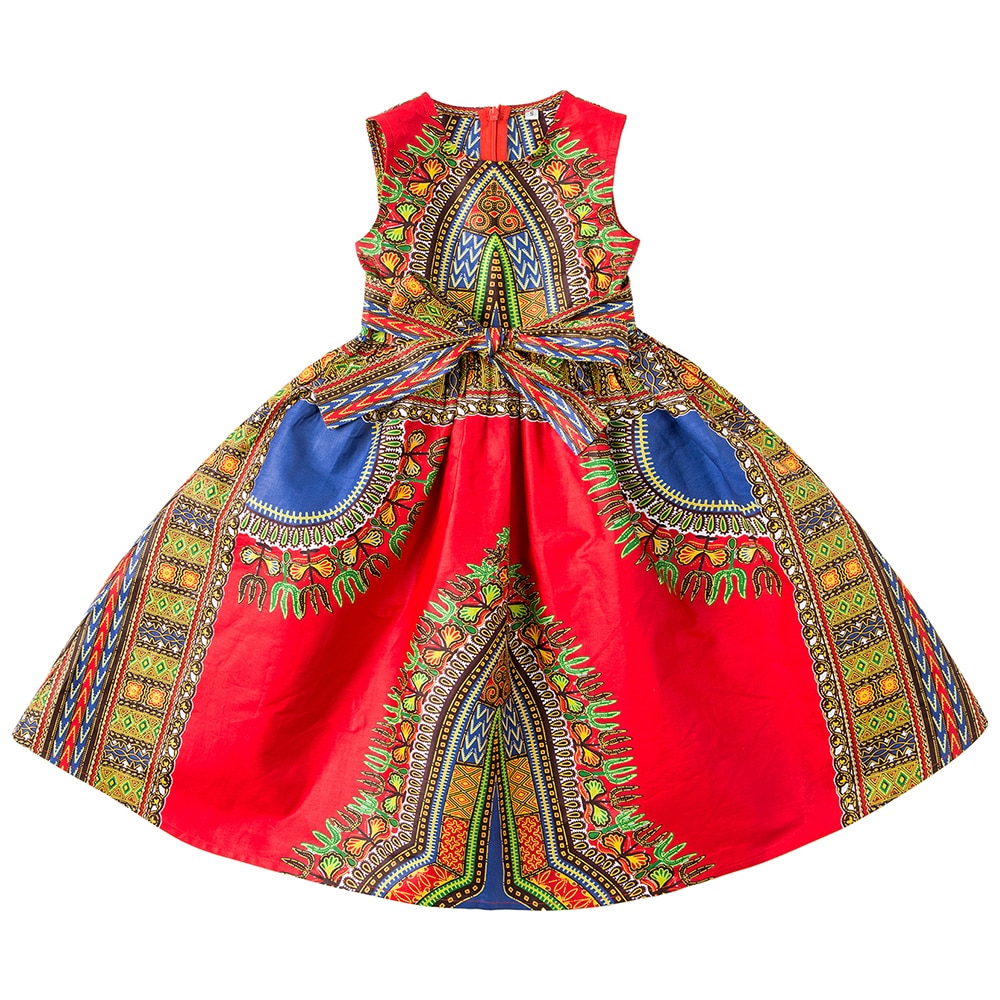African kids clothes baby dress Dashiki ress african traditiona baby dress batik cotton material Clothing for kids: S