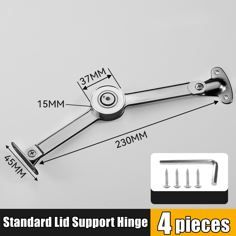 Randomly Stop Lid Support Hinge Kitchen/Room Cabinet Door Adjustable Polish Hinge Furniture Lift Up Flap Stay Support Hardware: Red Wine