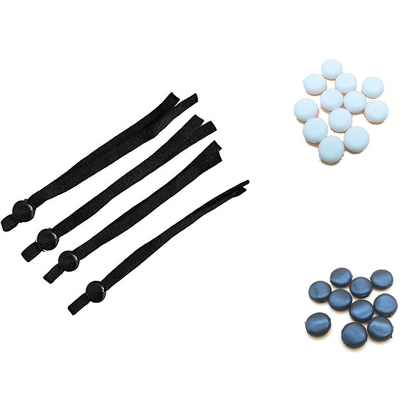 Koord Sloten Siliconen Schakelt Voor Koortjes Elastische Koord Richter Non Slip Stopper (200Pcs Gemengde Verpakking): Default Title