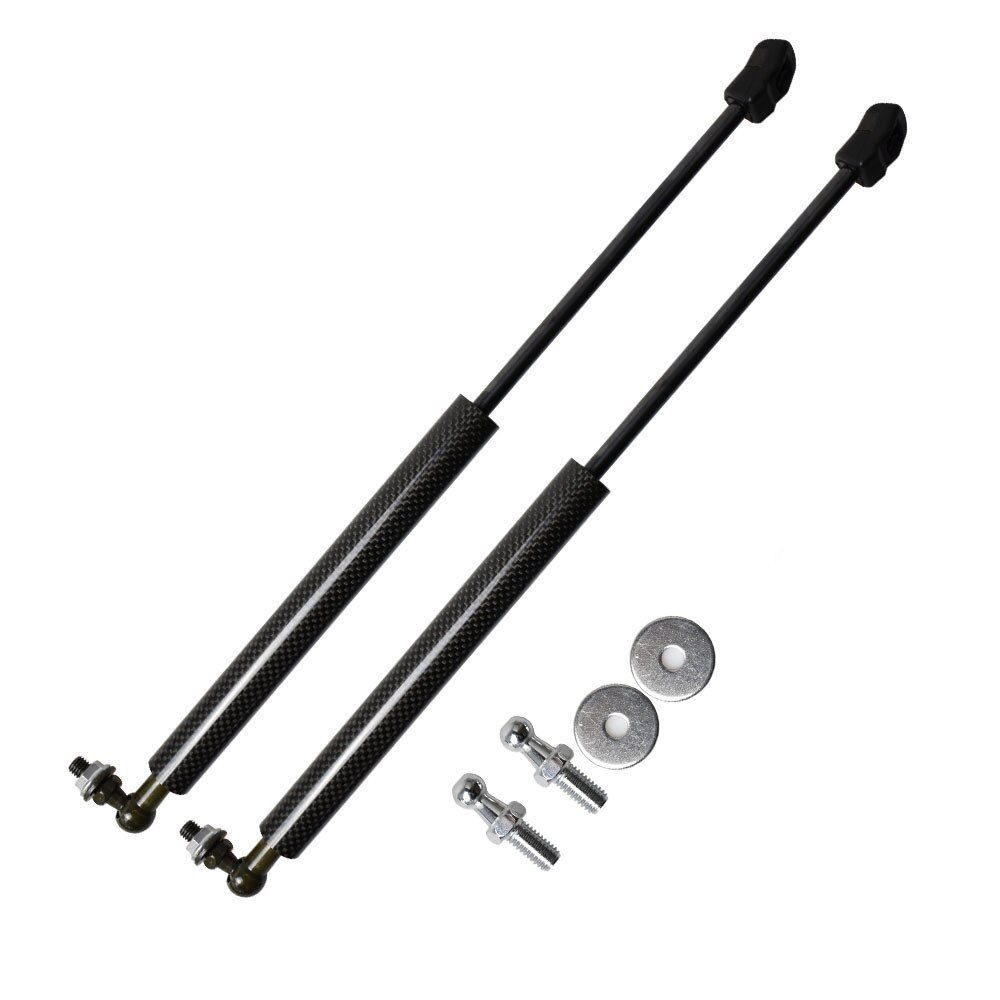 Pour Citroen C4 coupé berline à hayon 2004 capot capot avant automatique fibre de carbone modifier les entretoises à gaz amortisseur de Support de levage: black carbon fiber