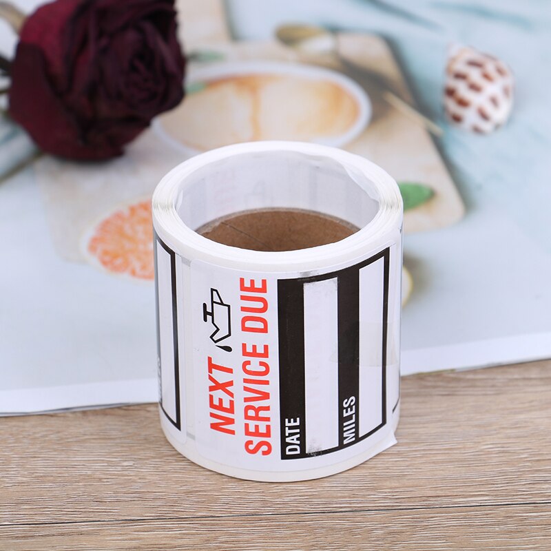 100Pcs/Set Stickers Changes Adhesive Labels Change Oil Service Reminder Sticker