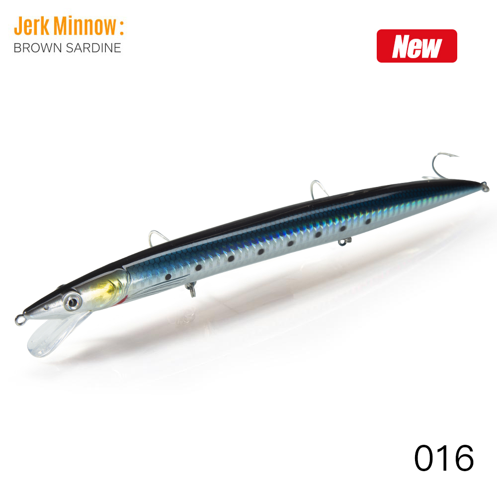 Hunthouse Sandeel jerk Minnow Vissen Lokt 143mm 173mm 208mm Lange Casting Drijvende Lokken jerkbaits pesca LW402