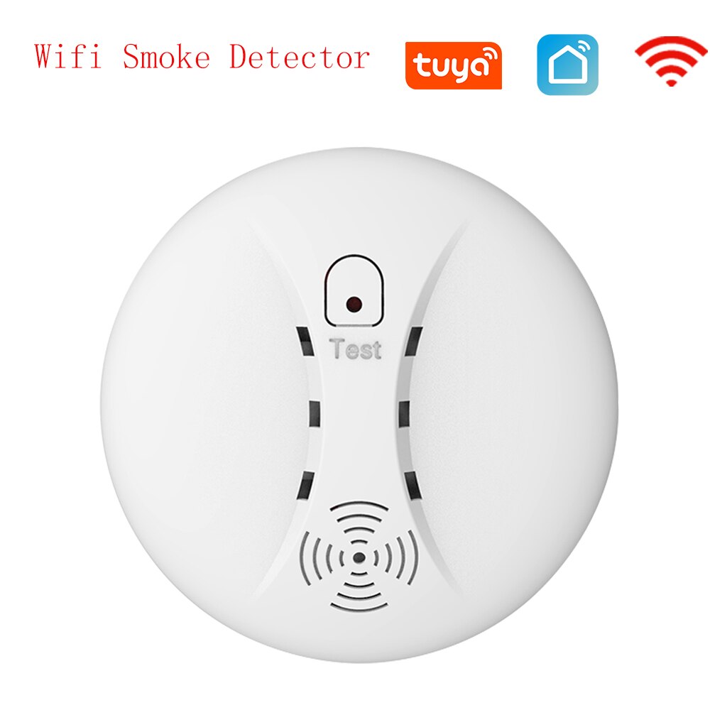 ZONAN S10+S11 Tuya Wifi Smoke Detector Independent Fire Alarm Wireless High DB Loudspeaker Smart Life App Sensor Home Security