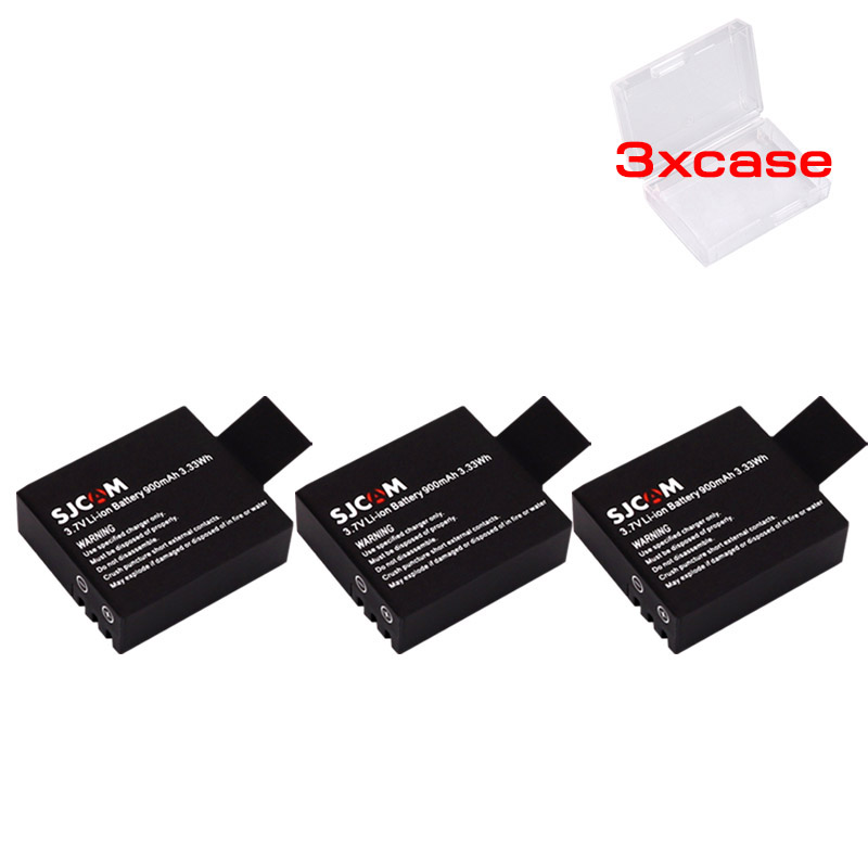 10 pcs 900mAh SJCAM SJ4000 Battery for M10wifi / SJ4000 / SJ4000wifi / SJ5000wifi /SJ5000x Elite Sports Action Camera: 3PCS