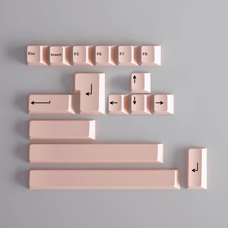 Geekark Boog Keycaps Accenten Key Cherry Profiel Dye-Sub Key-Cap Voor Mechanische Toetsenbord: Salmon Pink