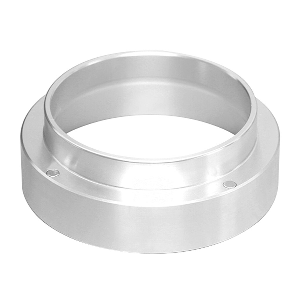 aluminium espresso kaffe dosering ringe trakt 54mm portafilter: Sølv