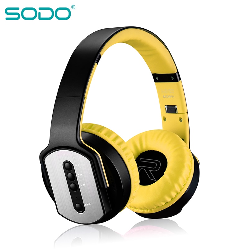 Originele Sodo Bluetooth Hoofdtelefoon Running Sport Mode Stereo Draadloze Opvouwbare Hoofdtelefoon MH2 Luidspreker En Hoofdtelefoon 2 In 1