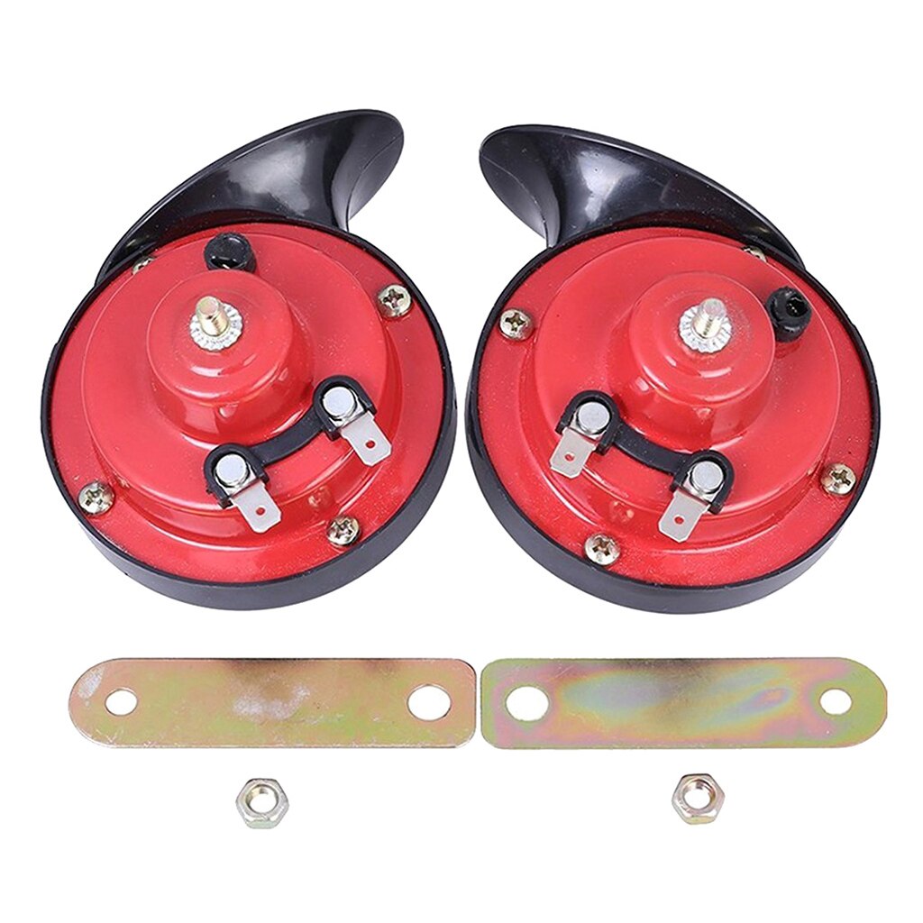 Pair 120dB Snail High Air Horn Double Double Motorcycle Tone Truck Car Motorcycle 12v