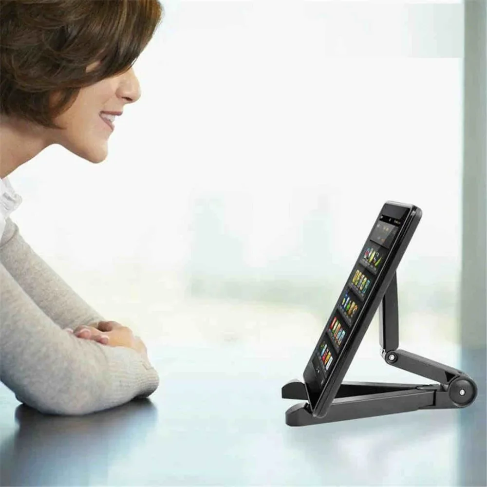 Universelt sammenleggbart laptopstativ telefon nettbrettholder justerbar brakett skrivebordstativ stativstøtte for iphone 15 pro max ipad
