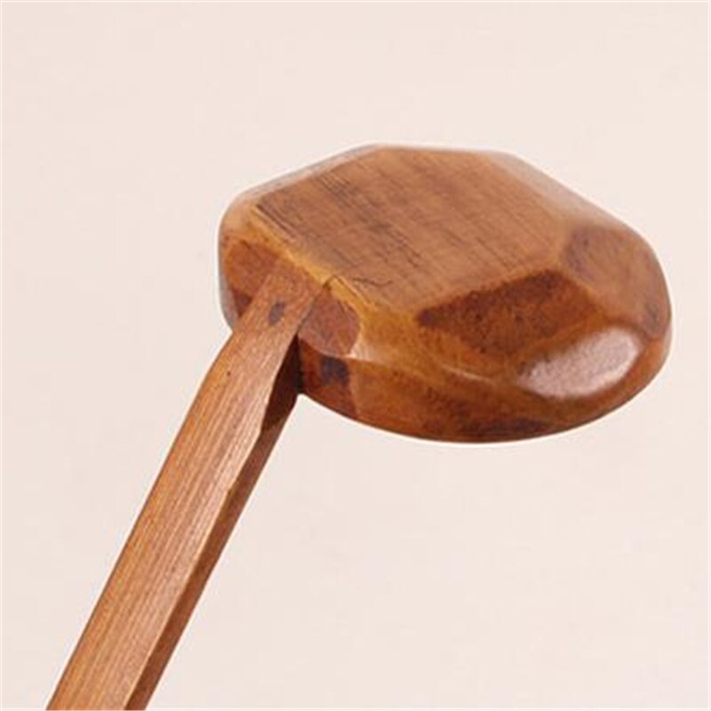 1Pc Lange Steel Houten Lepel Ramen Pot Vergiet Gebruiksvoorwerpen Ramen Soep Lepels Servies Keukengereedschap Tool Japanse Stijl