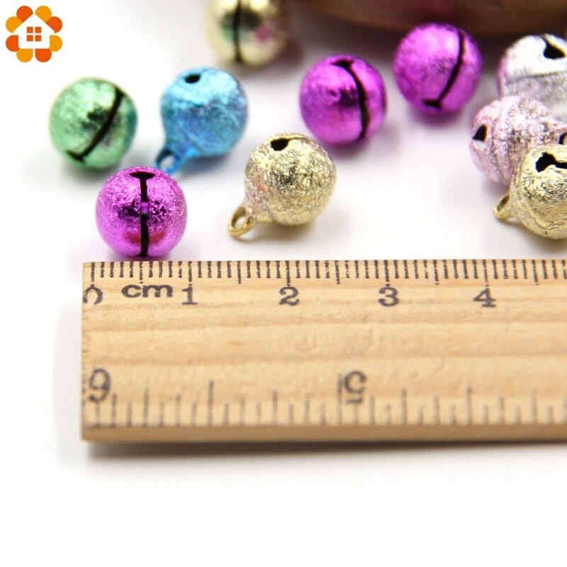30 stuks losse kralen kleine hangers veelkleurige koperen belletjes voor kerstboom diy feest knutselen decoratie accessoires