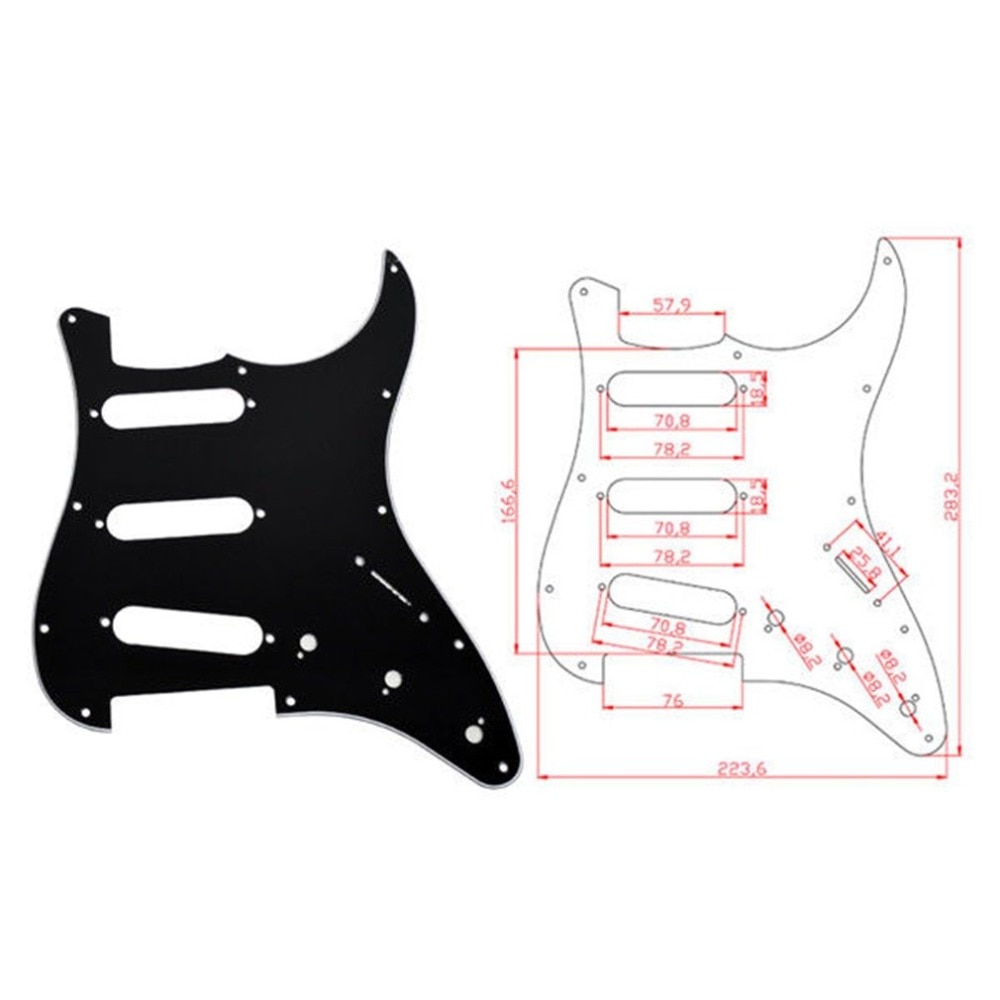 ST Electric Guitar Pickguard Scratch Plate for Strat Stratocaster Modern Style Pick Guard Guitar Accessories