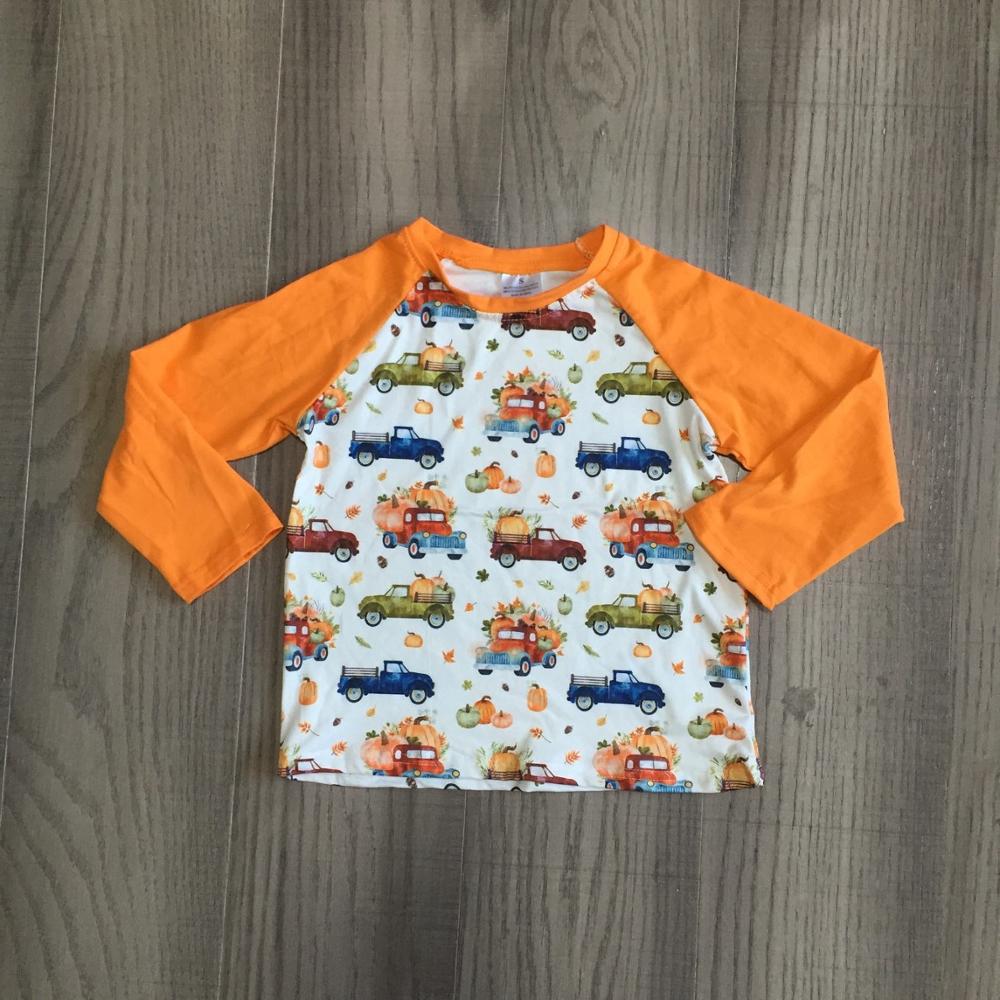Girlymax ação de graças outono/inverno saltar terno bebê meninas meninos caminhão abóbora boutique roupas infantil algodão tutu macacão da criança
