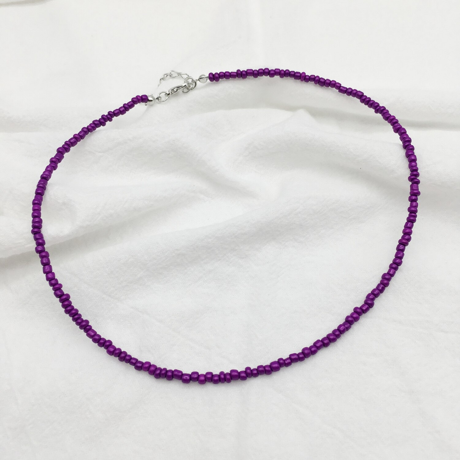 Choker damski 2021 moda 3 mm koraliki Bohemia Beach krótki naszyjnik dla urody kobiety dziewczyny hurtownia naszyjnik: 8