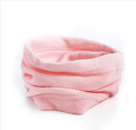 3 i 1 vinter unisex kvinder mænd sport termisk fleece tørklæde snood nakkevarmer ansigtsmaske beanie hatte: Lyserød