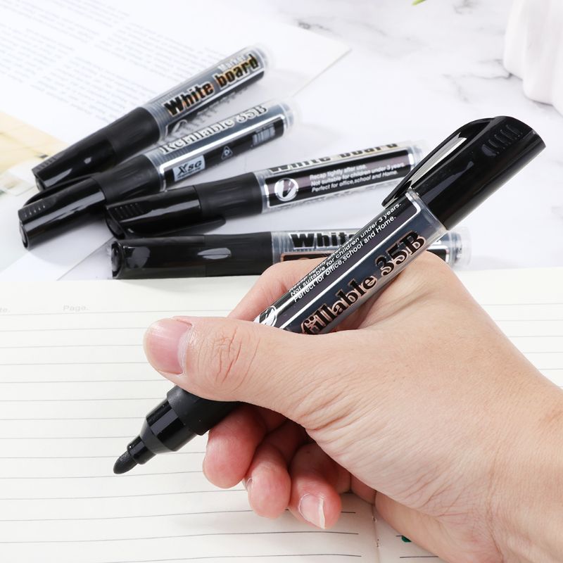 Erasable Whiteboard Marker Pen Dry-Erase Sign Ink Refillable Office School Supplies Student