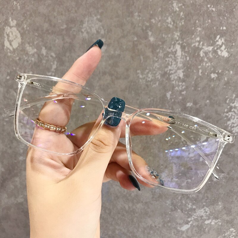 glasses frame Woman/Men Glasses Optical PC Frames Rectangle Glasses Frame Clear lens Eyeware Black Blue Eye Glass