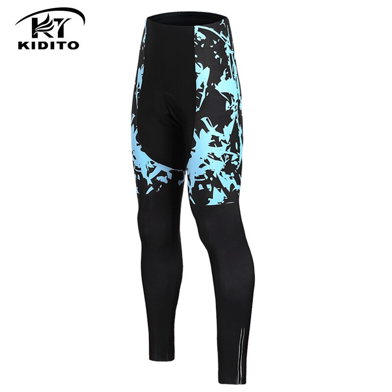 Kiditokt Pro Winter Shockproof Fietsen Broek Warm Houden Mtb Bike Fietsen Panty Thermische Fleece Fietsen Fiets Broek: Pants only / L
