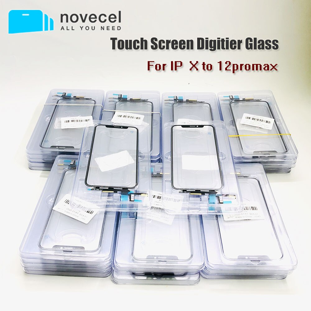 Original LCD Display Touch Screen Front Outer Glass Panel with Flex Cable For iPhone 11 12pro X XS Max Replacement Parts