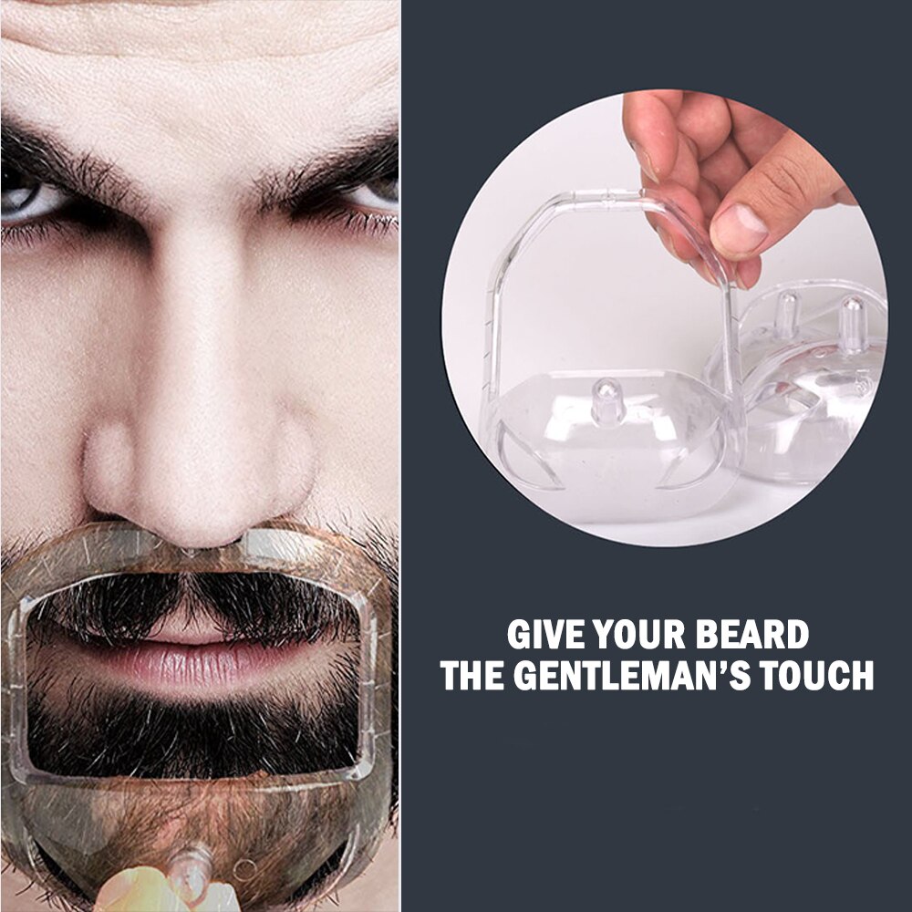 5Pcs/set Men Beard Styling Tool Men Beard Goatee Shaving Template Beard Shaving Face Care Modeling Grooming for Husband