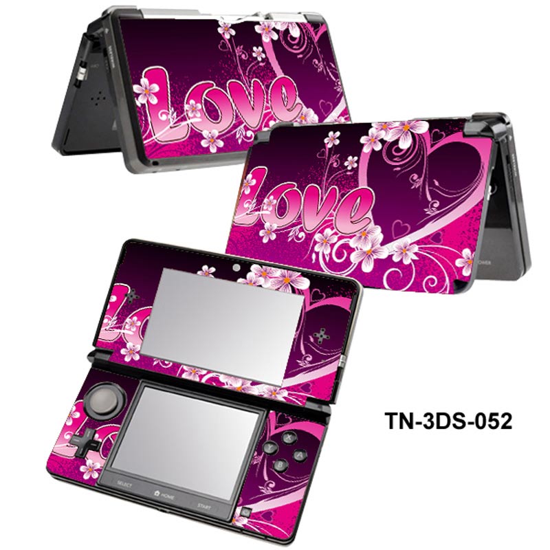 Flower For Nin tend 3DS console sticker For Nintend 3ds Skin Sticker 3ds Game Console Vinyl Sticker for 3ds protect skin: TN-3DS-0052